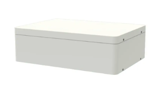 Solax T-BAT-SYS-HV Serie Box weiß mit Deckel auf weißem Hintergrund