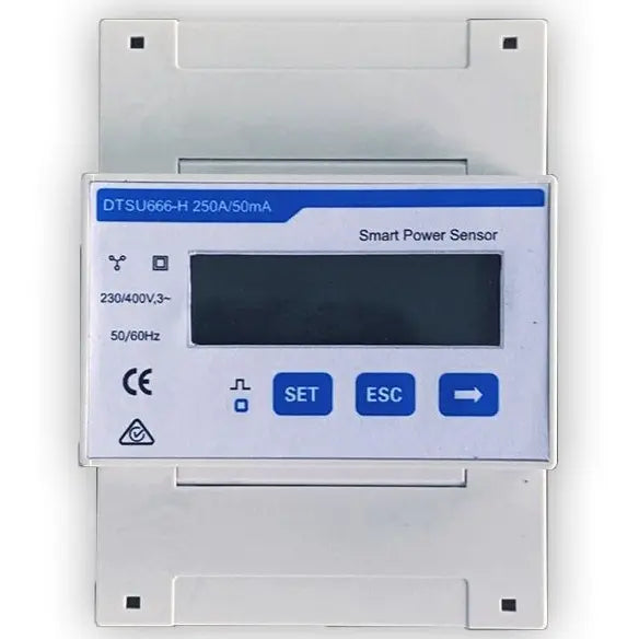 Huawei - Smart Power Sensor DTSU666-H auf weißem Hintergrund